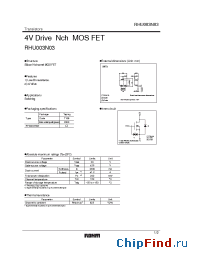 Datasheet RHU003N03 manufacturer Rohm