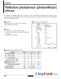 Datasheet RPR-220 manufacturer Rohm