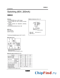 Datasheet SM6K2 manufacturer Rohm