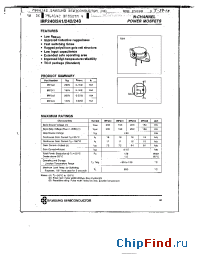 Datasheet IRF241 manufacturer Samsung