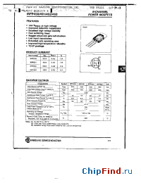 Datasheet IRFP450 manufacturer Samsung