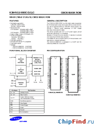 Datasheet K3N4V1000E-DC10 manufacturer Samsung
