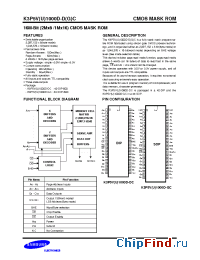 Datasheet K3P5V1000D-DC manufacturer Samsung