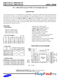 Datasheet K4E151612C manufacturer Samsung