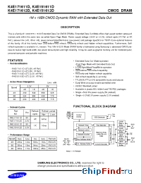 Datasheet K4E151612D manufacturer Samsung