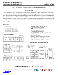 Datasheet K4E160411D-B manufacturer Samsung