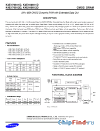 Datasheet K4E160811D manufacturer Samsung