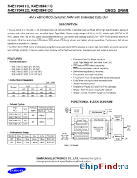 Datasheet K4E170412C manufacturer Samsung