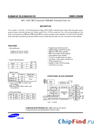 Datasheet K4E641611D manufacturer Samsung