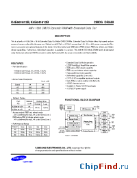 Datasheet K4E641612B manufacturer Samsung