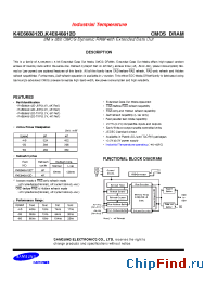Datasheet K4E660812D manufacturer Samsung