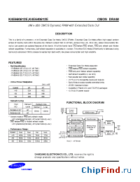 Datasheet K4E660812E manufacturer Samsung