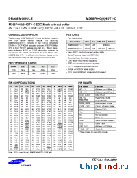 Datasheet K4E661612D-T manufacturer Samsung