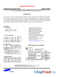 Datasheet K4E661612E manufacturer Samsung