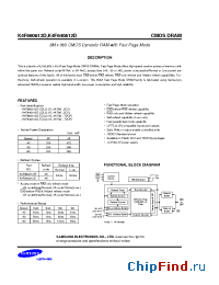 Datasheet K4F640812D-JC/L manufacturer Samsung