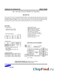 Datasheet K4F641611D manufacturer Samsung
