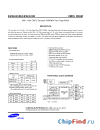 Datasheet K4F641612B manufacturer Samsung