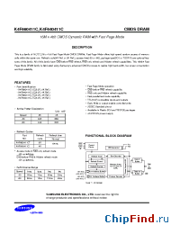 Datasheet K4F660411C manufacturer Samsung