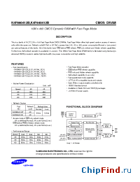 Datasheet K4F660412B manufacturer Samsung