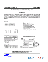 Datasheet K4F660811D manufacturer Samsung