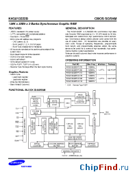 Datasheet K4G813222B manufacturer Samsung