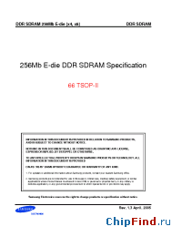 Datasheet K4H560438E-TCAA manufacturer Samsung