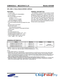 Datasheet K4M56323LE-ES1H manufacturer Samsung