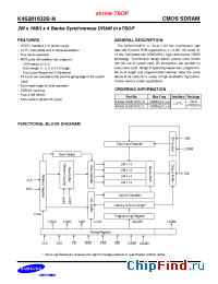 Datasheet K4S281632B-N manufacturer Samsung