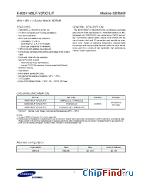 Datasheet K4S51163LF-Y(P)C/L/F75 manufacturer Samsung