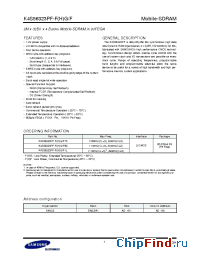 Datasheet K4S56323PF-F1L manufacturer Samsung