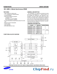 Datasheet K4S641632C-TC/L10 manufacturer Samsung