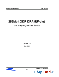 Datasheet K4Y54044UF-JCC3 manufacturer Samsung