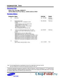 Datasheet K5Q6432YCM-T010 manufacturer Samsung