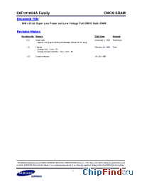 Datasheet K6F1016U4A-I manufacturer Samsung