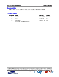 Datasheet K6F4016R6D-F manufacturer Samsung