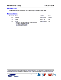 Datasheet K6F4016U4E manufacturer Samsung