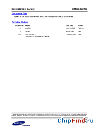 Datasheet K6F4016V6D-F manufacturer Samsung