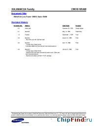 Datasheet K6L0908C2A-B manufacturer Samsung