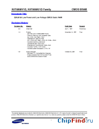 Datasheet K6T0808V1D-GD70 manufacturer Samsung