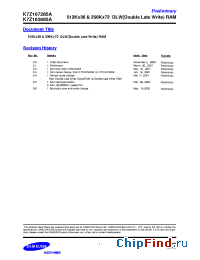 Datasheet K7Z163685A manufacturer Samsung