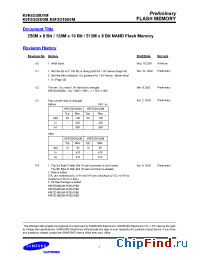 Datasheet K9F2G08U0M manufacturer Samsung