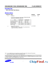 Datasheet K9K5608U0M-YIB0 manufacturer Samsung