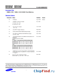 Datasheet K9W4G16U1M-ECB0 manufacturer Samsung