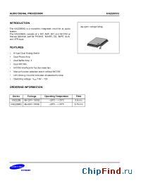 Datasheet KA22293-Q manufacturer Samsung