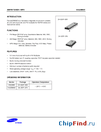 Datasheet KA22900 manufacturer Samsung