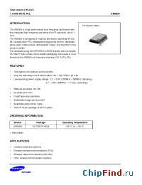 Datasheet KB8825 manufacturer Samsung