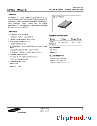 Datasheet KB9223-L manufacturer Samsung