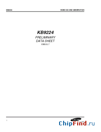 Datasheet KB9224 manufacturer Samsung