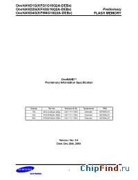 Datasheet KFG1G16Q2A-DEBx manufacturer Samsung