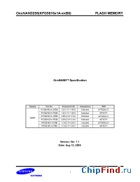 Datasheet KFG5616U1A-PIB6 manufacturer Samsung